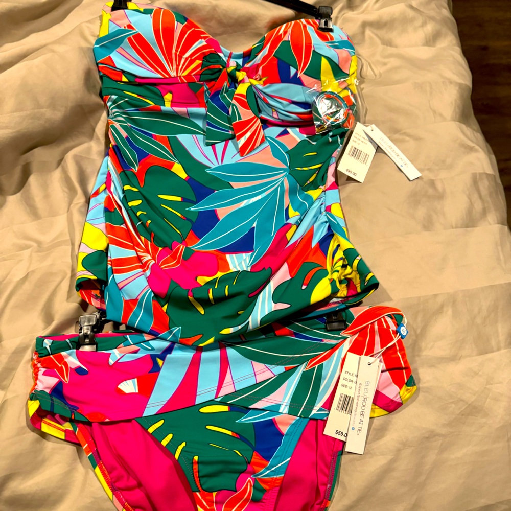 Bleu Women Tankini NWT Size 12